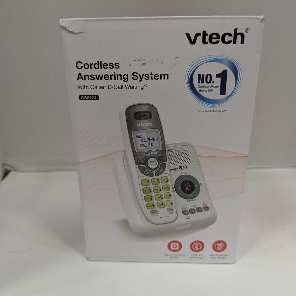 VTech DECT 6.0 Cordless Phone with Answering System and Caller ID/Call Waiting